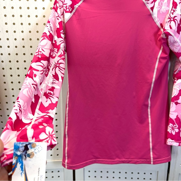 Pink Long Sleeve Rash Guard - Picture 5 of 5